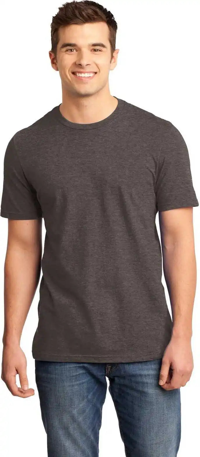 District Dt6000 Very Important Tee Heathered Brown