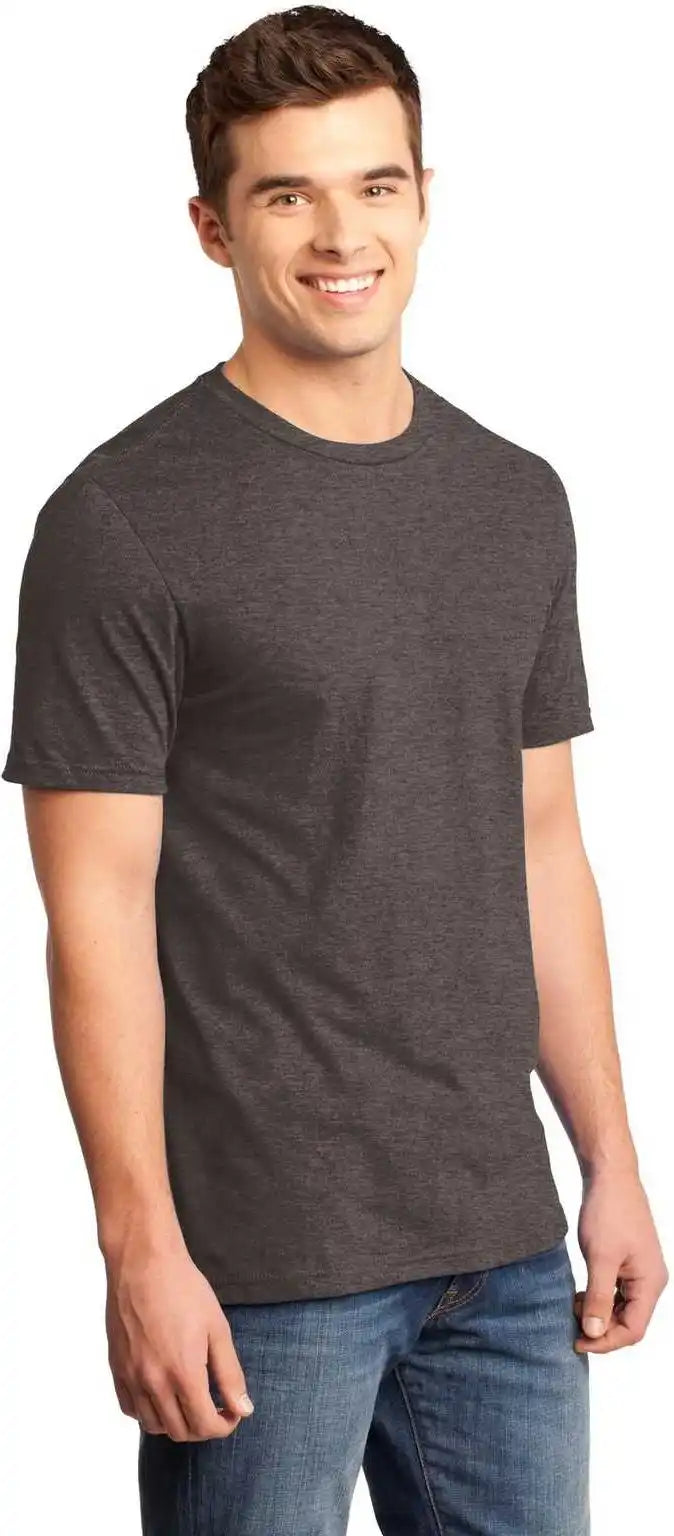 District Dt6000 Very Important Tee Heathered Brown
