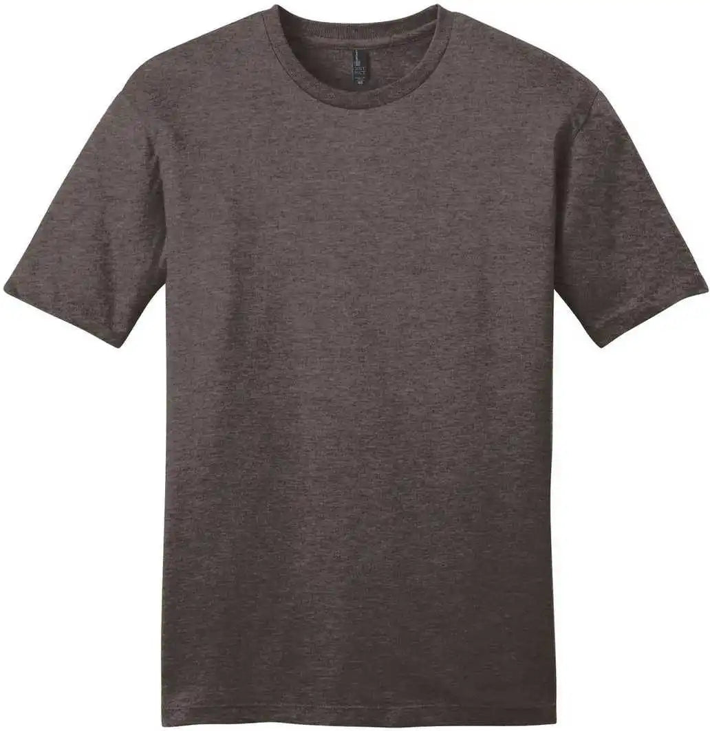 District Dt6000 Very Important Tee Heathered Brown