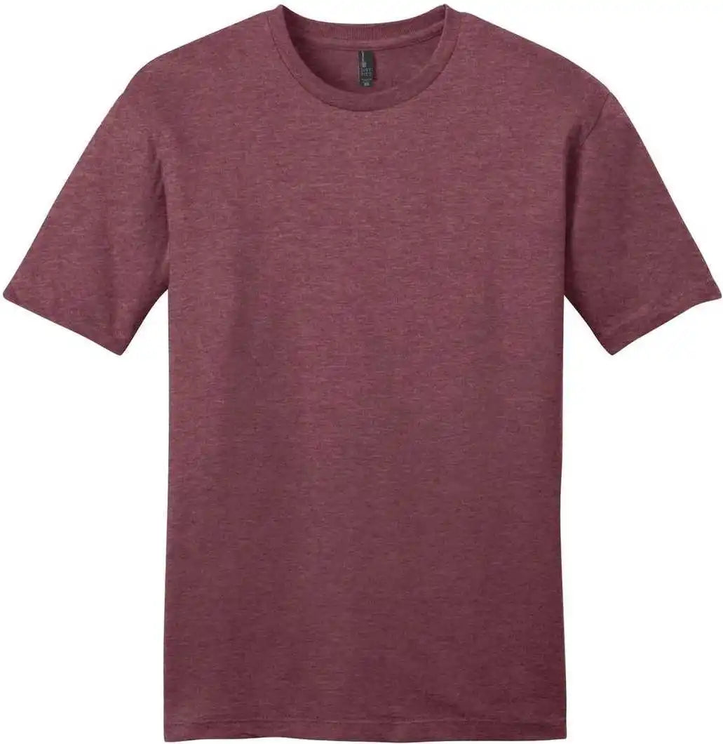 District Dt6000 Very Important Tee Heathered Cardinal