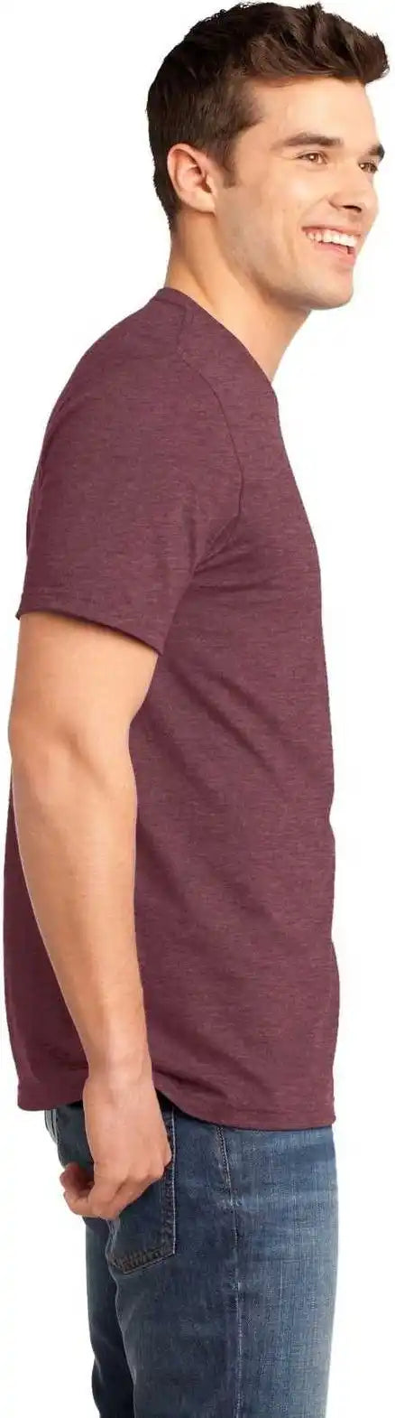 District Dt6000 Very Important Tee Heathered Cardinal
