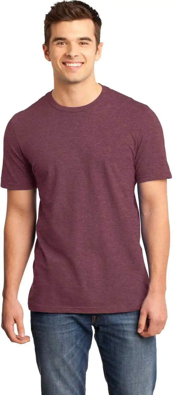District Dt6000 Very Important Tee Heathered Cardinal