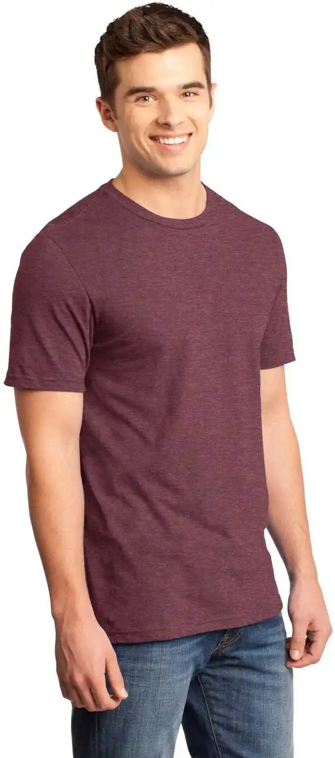 District Dt6000 Very Important Tee Heathered Cardinal