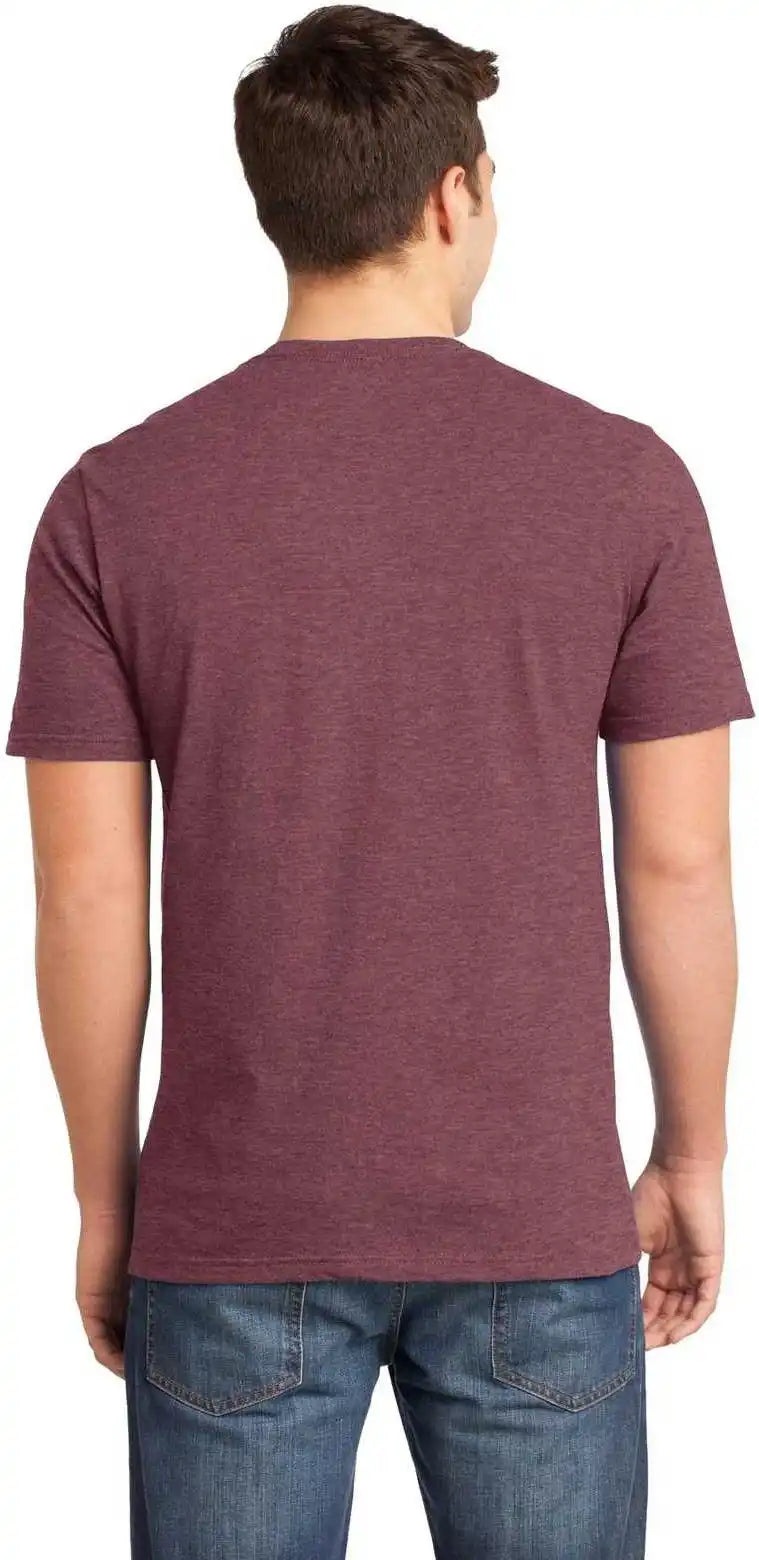 District Dt6000 Very Important Tee Heathered Cardinal
