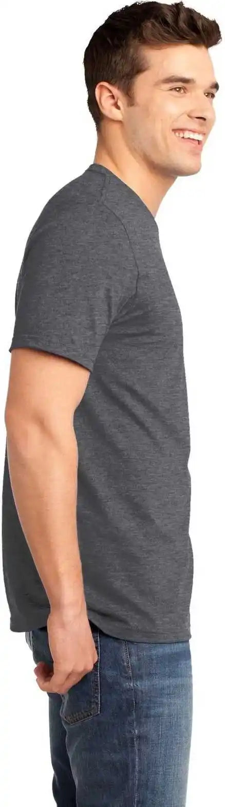 District Dt6000 Very Important Tee - Heathered Charcoal