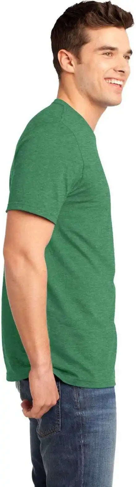 District Dt6000 Very Important Tee Heathered Kelly Green