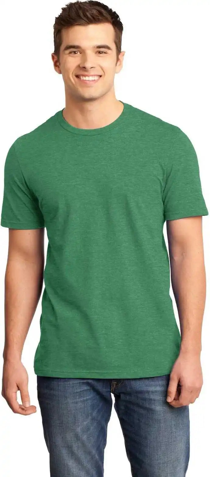 District Dt6000 Very Important Tee Heathered Kelly Green