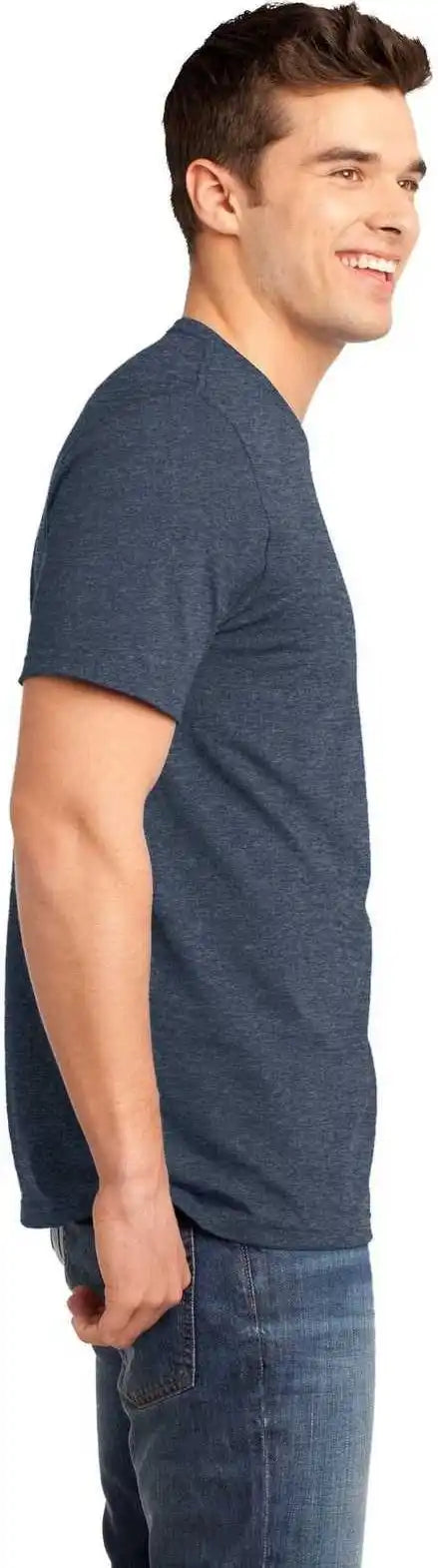 District Dt6000 Very Important Tee Heathered Navy