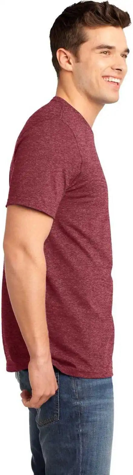 District Dt6000 Very Important Tee Heathered Red
