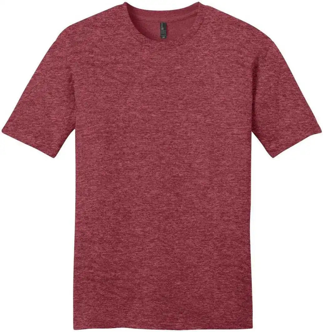 District Dt6000 Very Important Tee Heathered Red