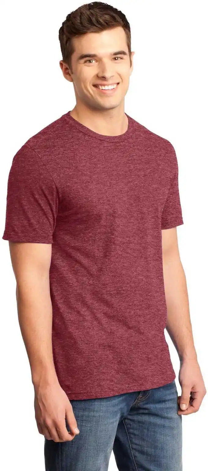 District Dt6000 Very Important Tee Heathered Red