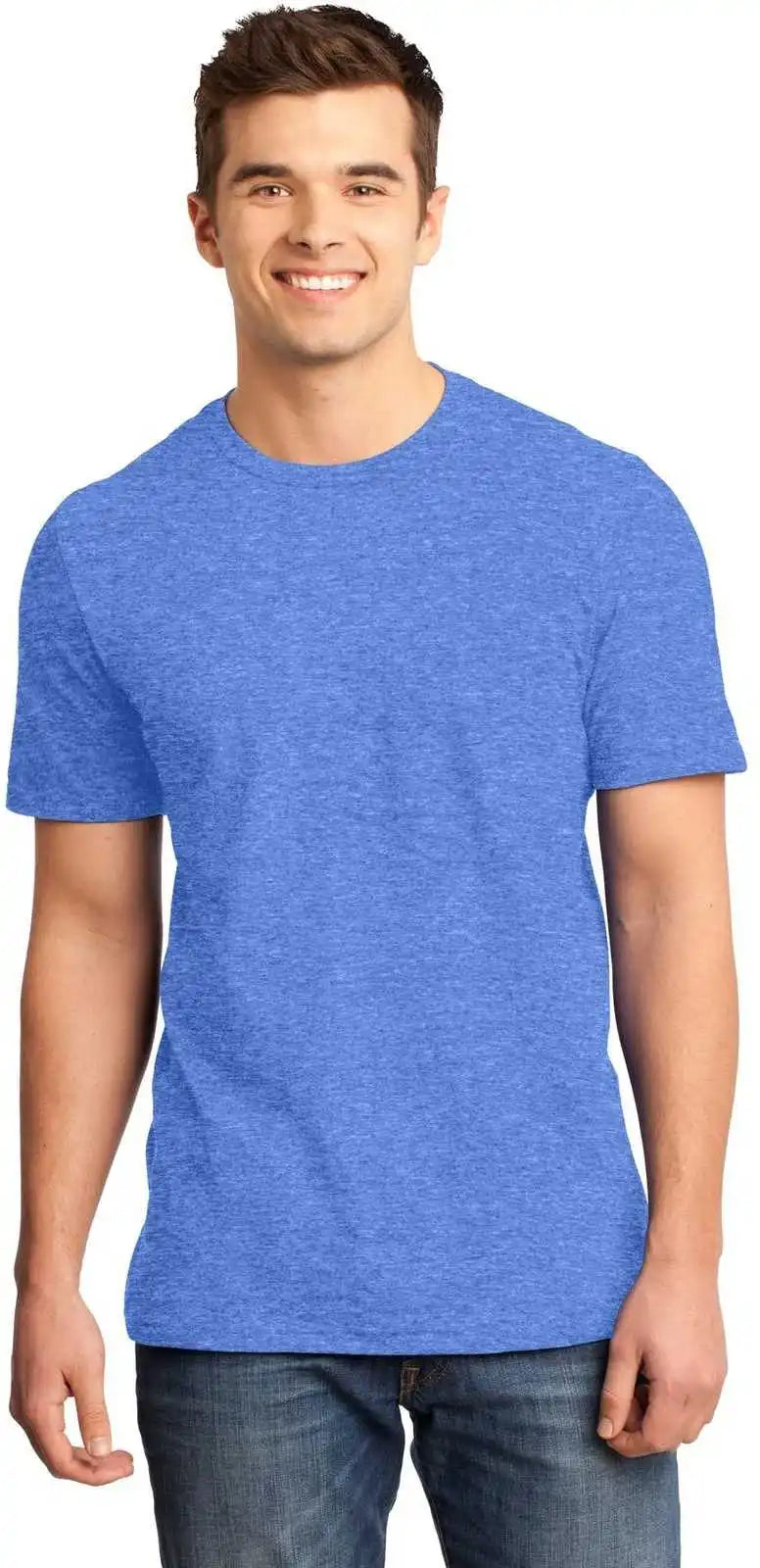 District Dt6000 Very Important Tee - Heathered Royal