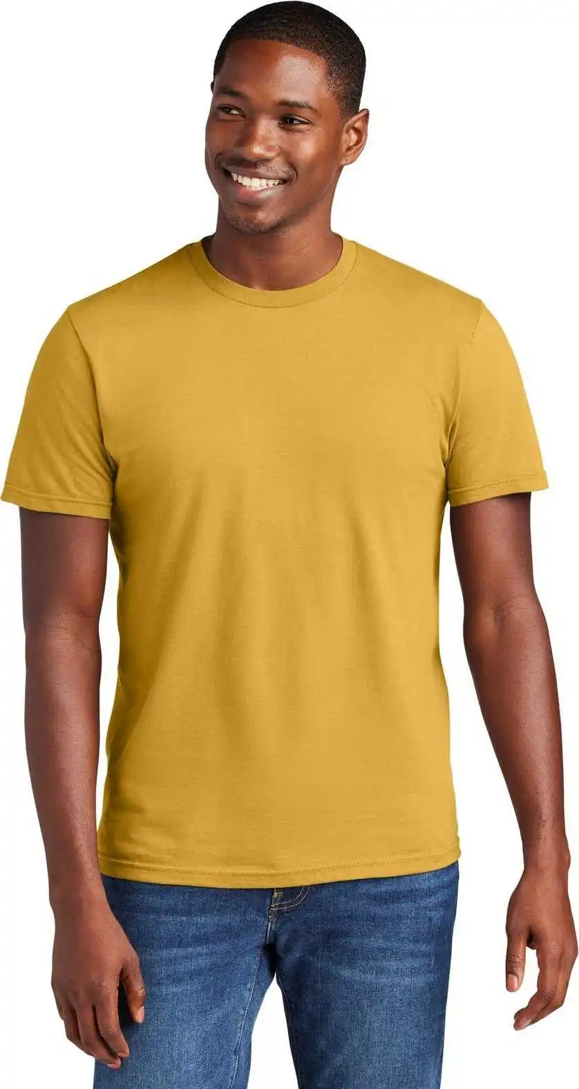 District Dt6000 Very Important Tee Ochre Yellow