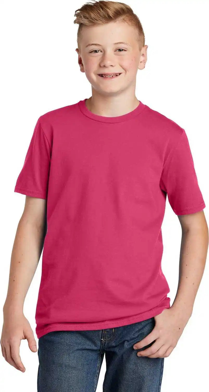 District Dt6000y Youth Very Important Tee Flush Pink