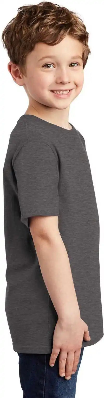 District Dt6000y Youth Very Important Tee Heathered Charcoal