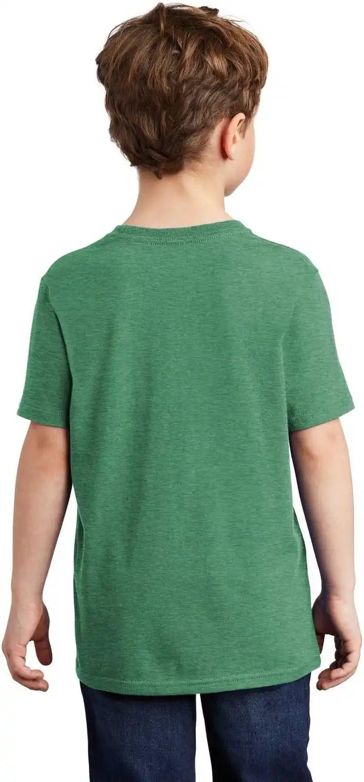 District Dt6000y Youth Very Important Tee Heathered Kelly Green