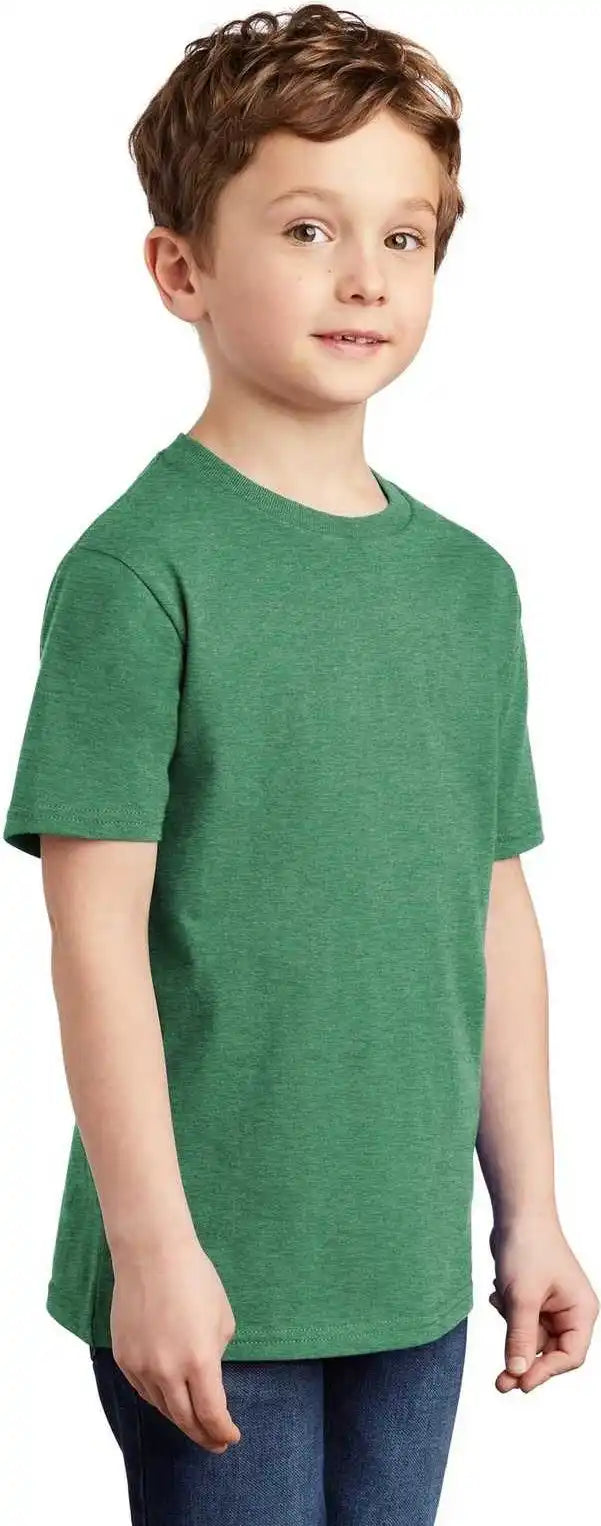 District Dt6000y Youth Very Important Tee Heathered Kelly Green