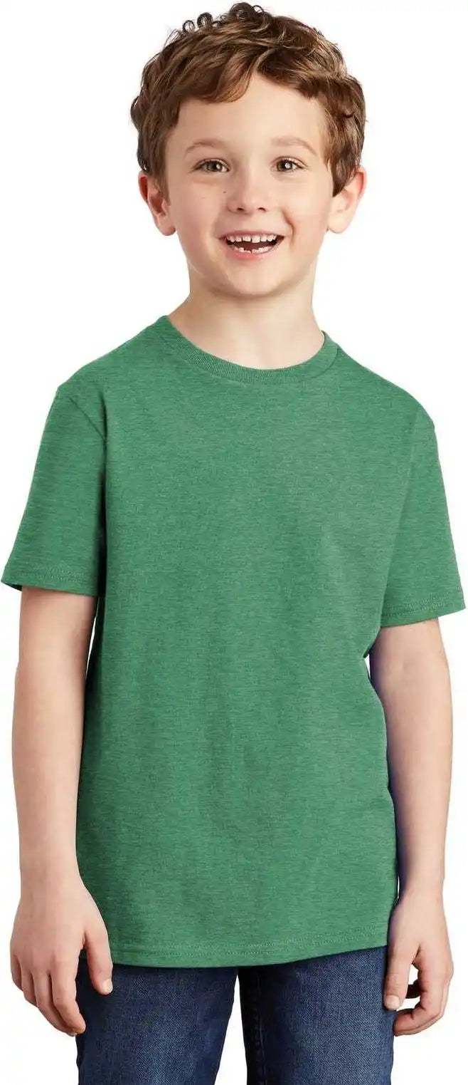 District Dt6000y Youth Very Important Tee Heathered Kelly Green