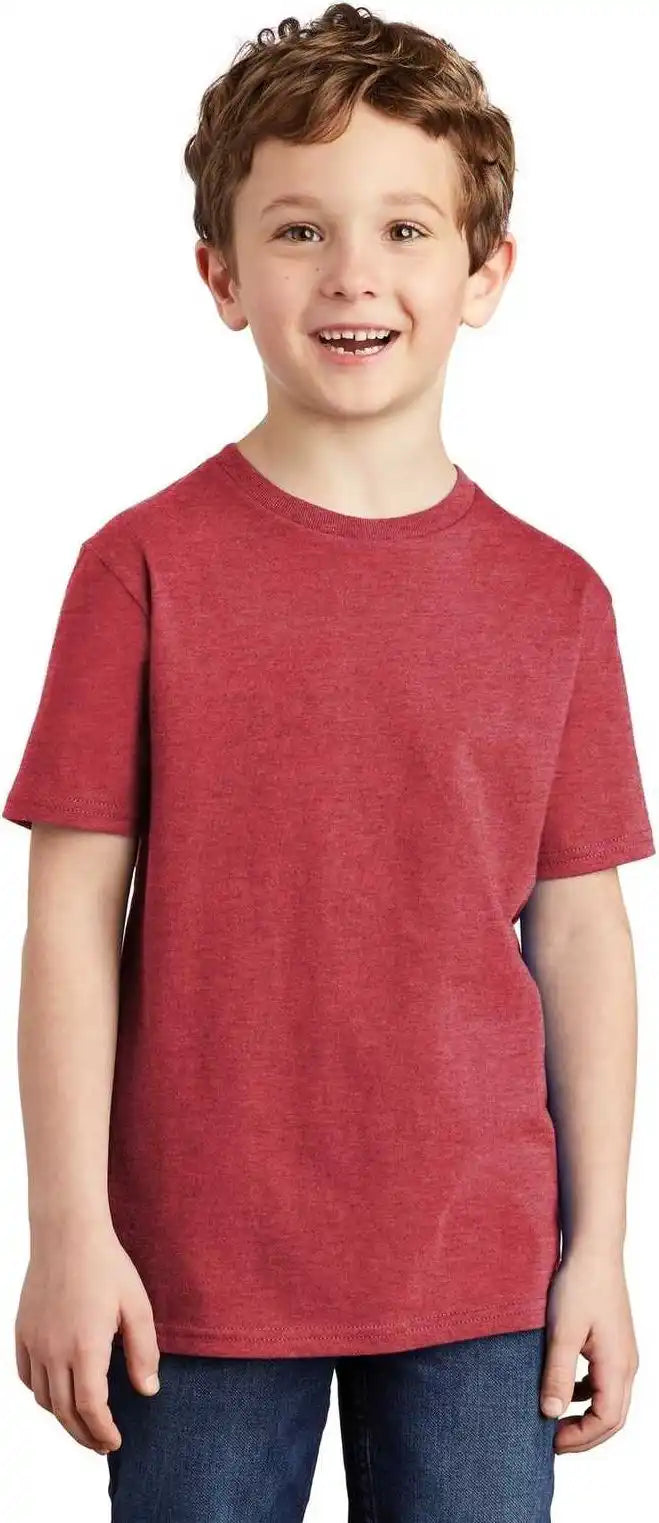 District Dt6000y Youth Very Important Tee Heathered Red