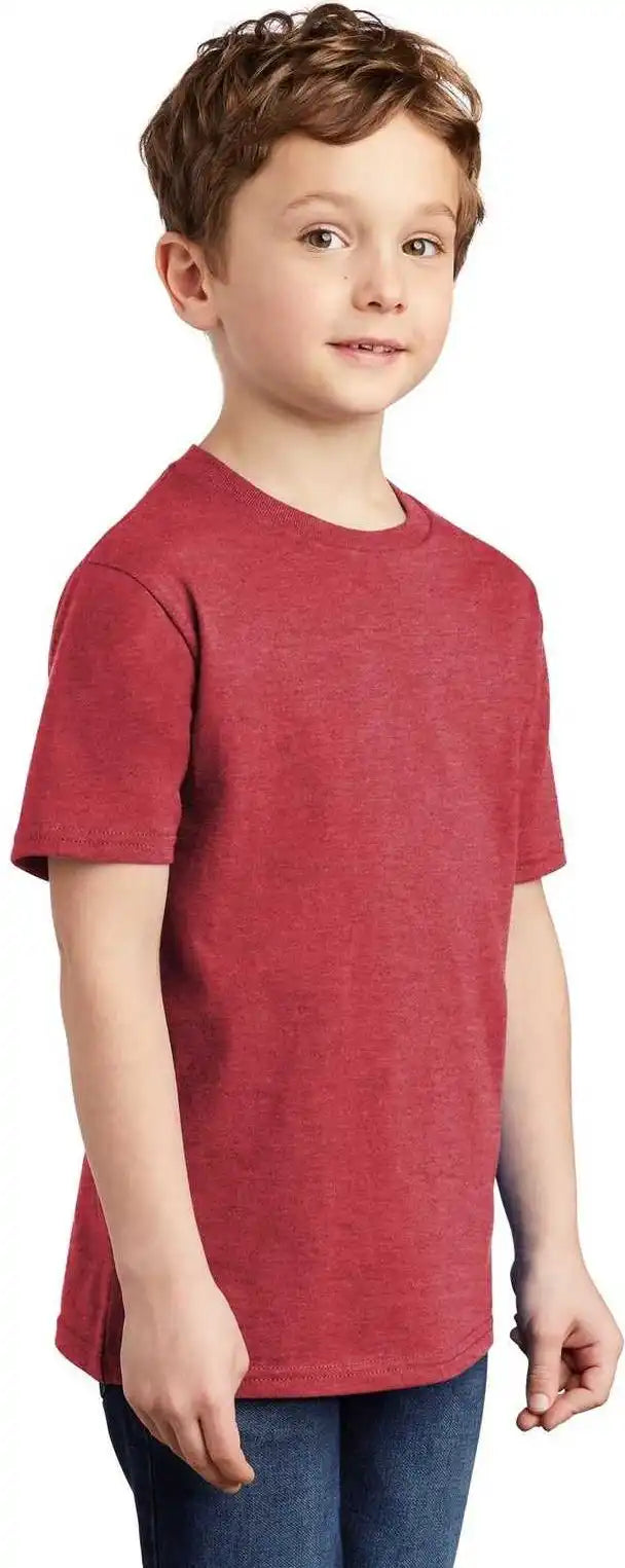 District Dt6000y Youth Very Important Tee Heathered Red
