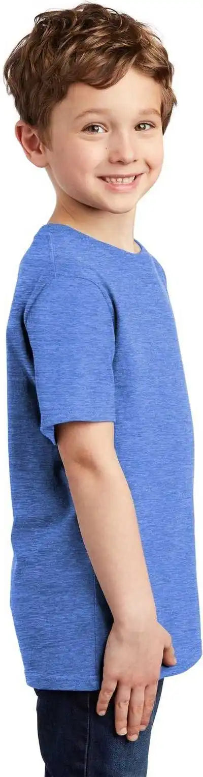 District Dt6000y Youth Very Important Tee Heathered Royal