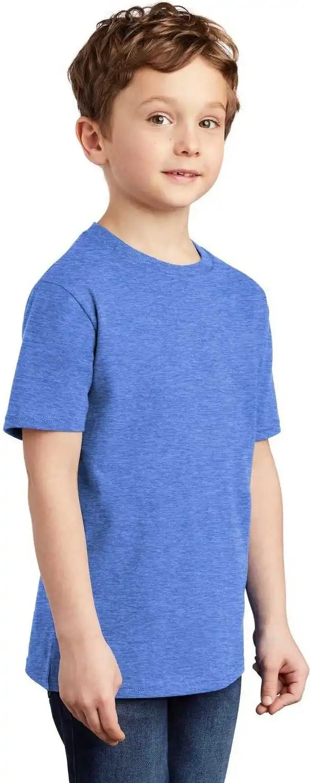 District Dt6000y Youth Very Important Tee Heathered Royal
