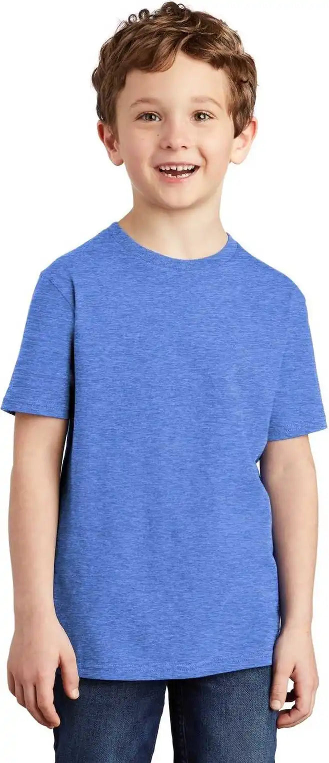 District Dt6000y Youth Very Important Tee Heathered Royal