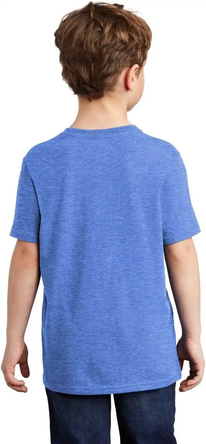 District Dt6000y Youth Very Important Tee Heathered Royal