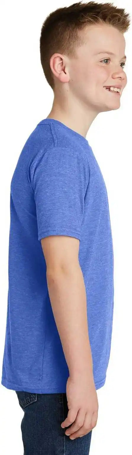 District Dt6000y Youth Very Important Tee Royal Frost