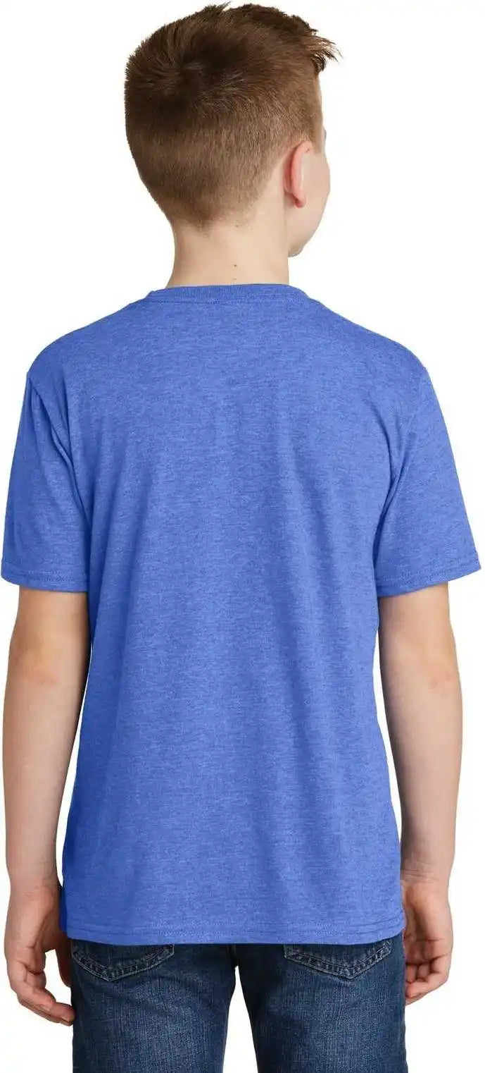District Dt6000y Youth Very Important Tee Royal Frost