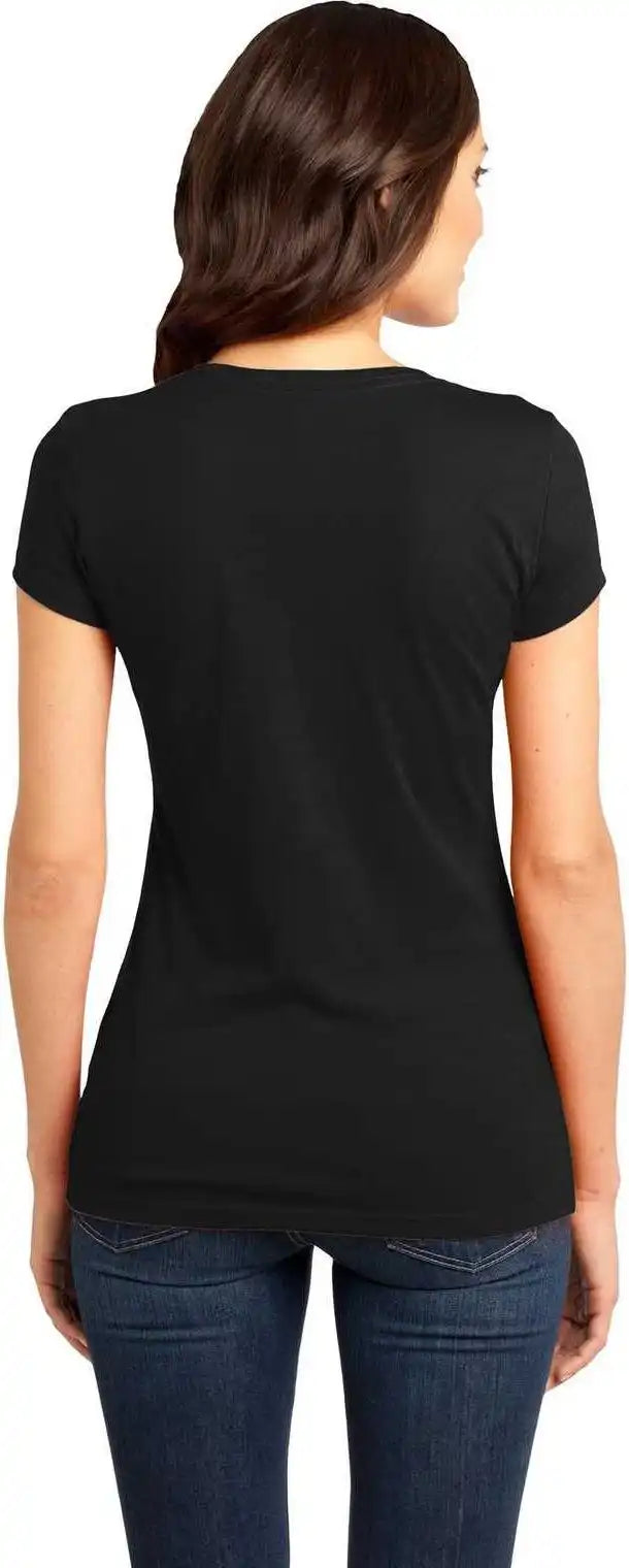 District Dt6001 Women’s Fitted Very Important Tee Black