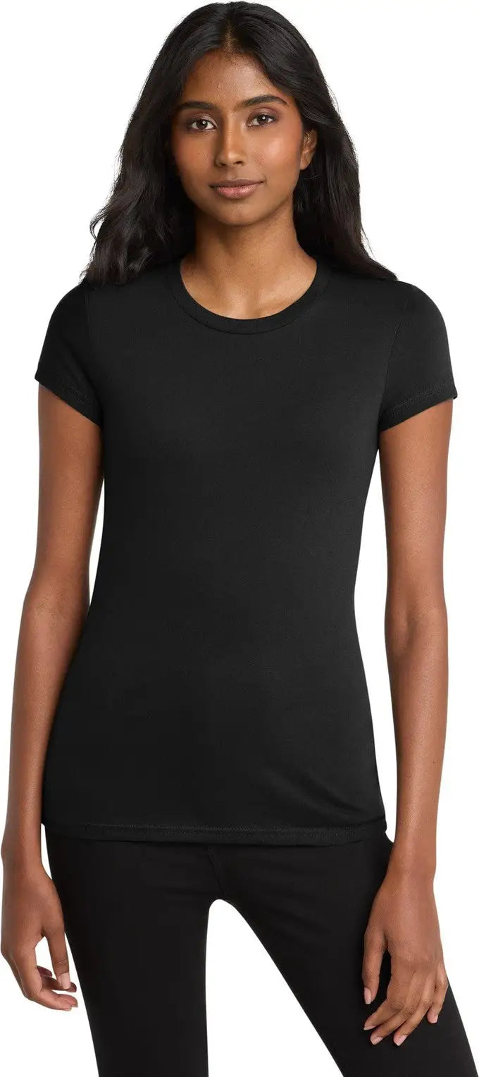 District Dt6001 Women’s Fitted Very Important Tee - Black - Ladies Xs