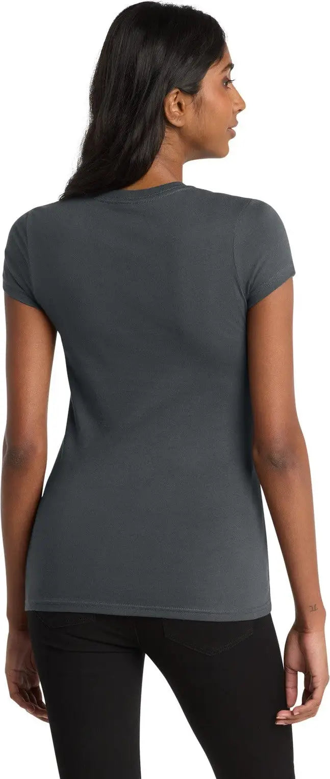 District Dt6001 Women’s Fitted Very Important Tee - Charcoal