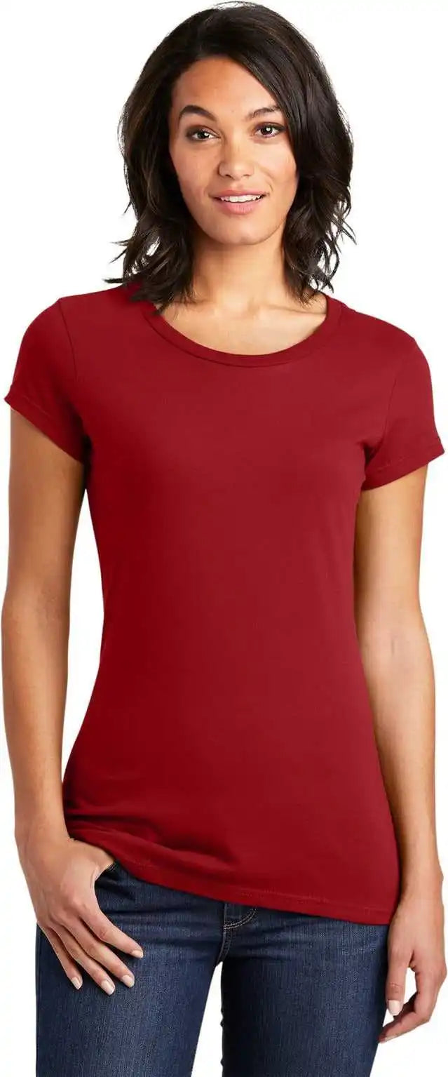 District Dt6001 Women’s Fitted Very Important Tee - Classic Red
