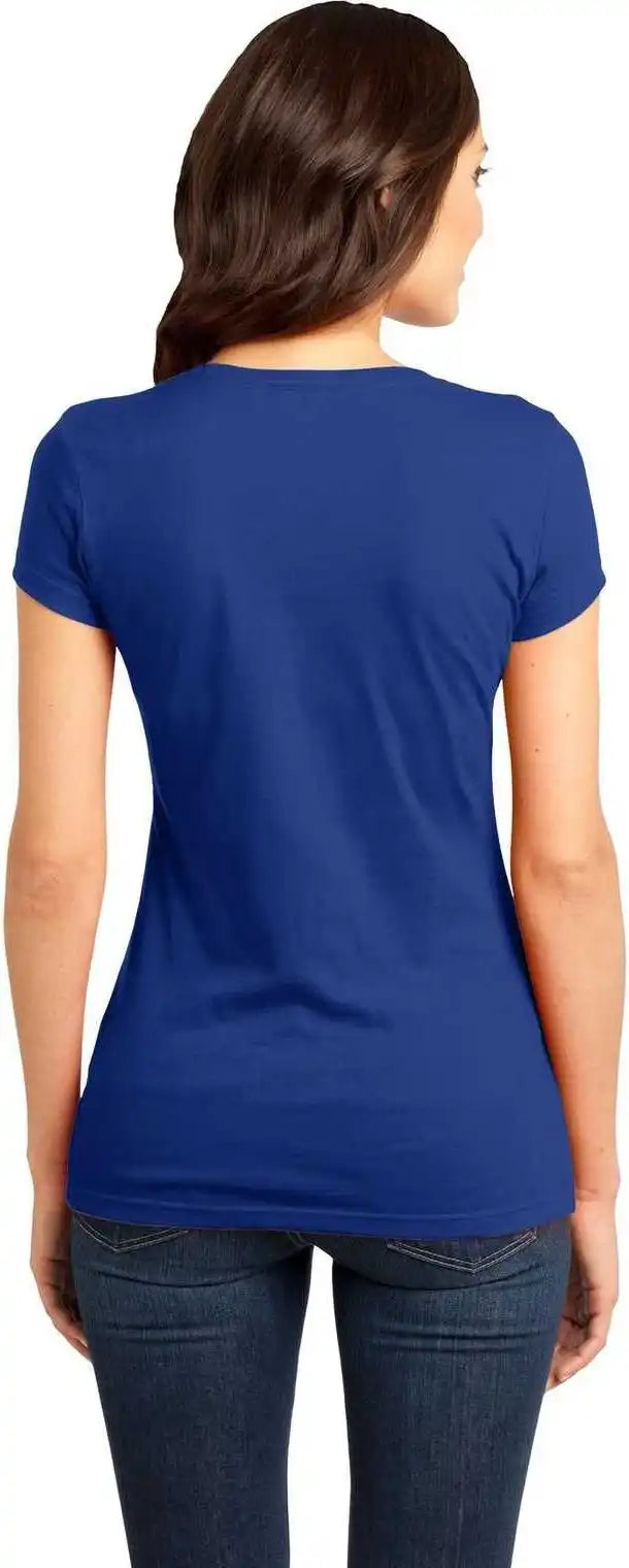 District Dt6001 Women’s Fitted Very Important Tee Deep Royal