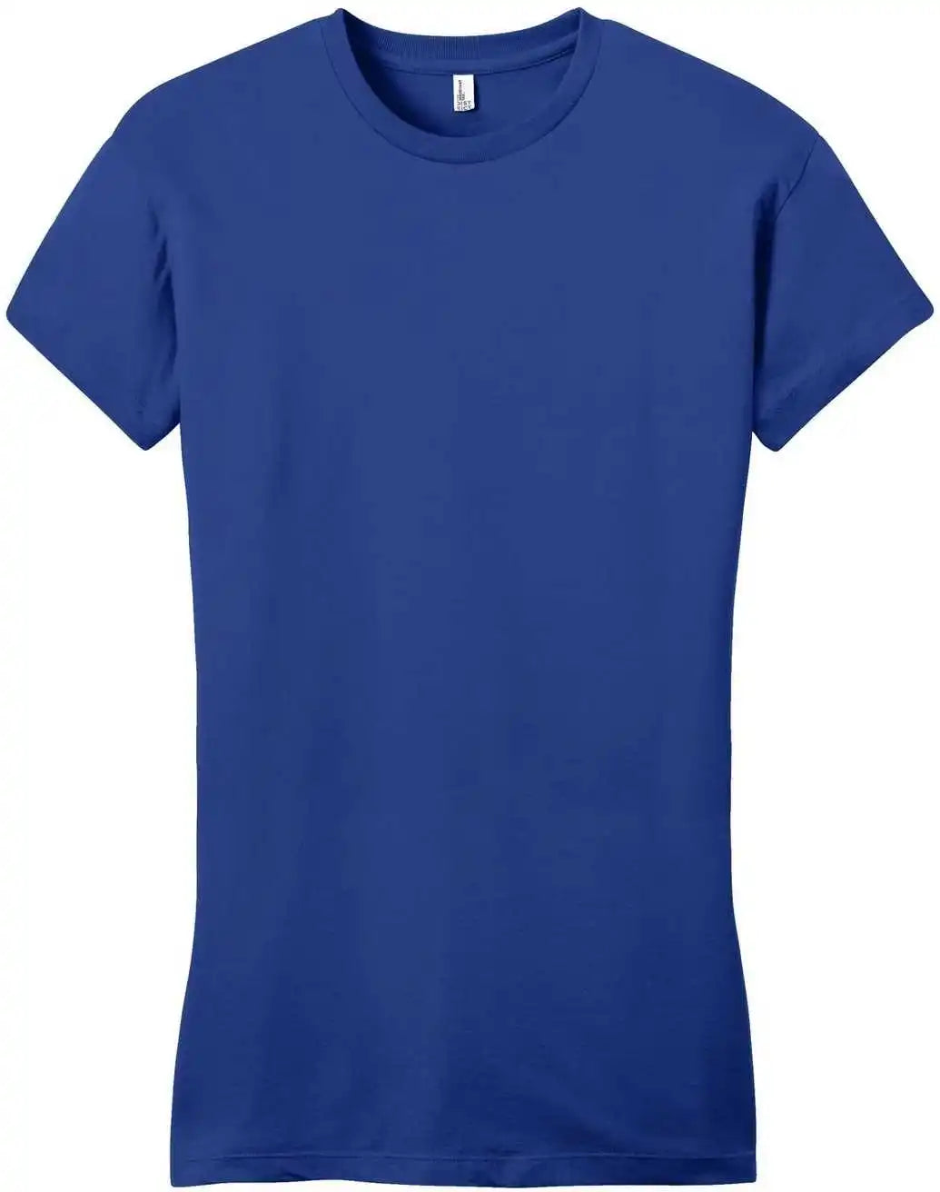 District Dt6001 Women’s Fitted Very Important Tee Deep Royal