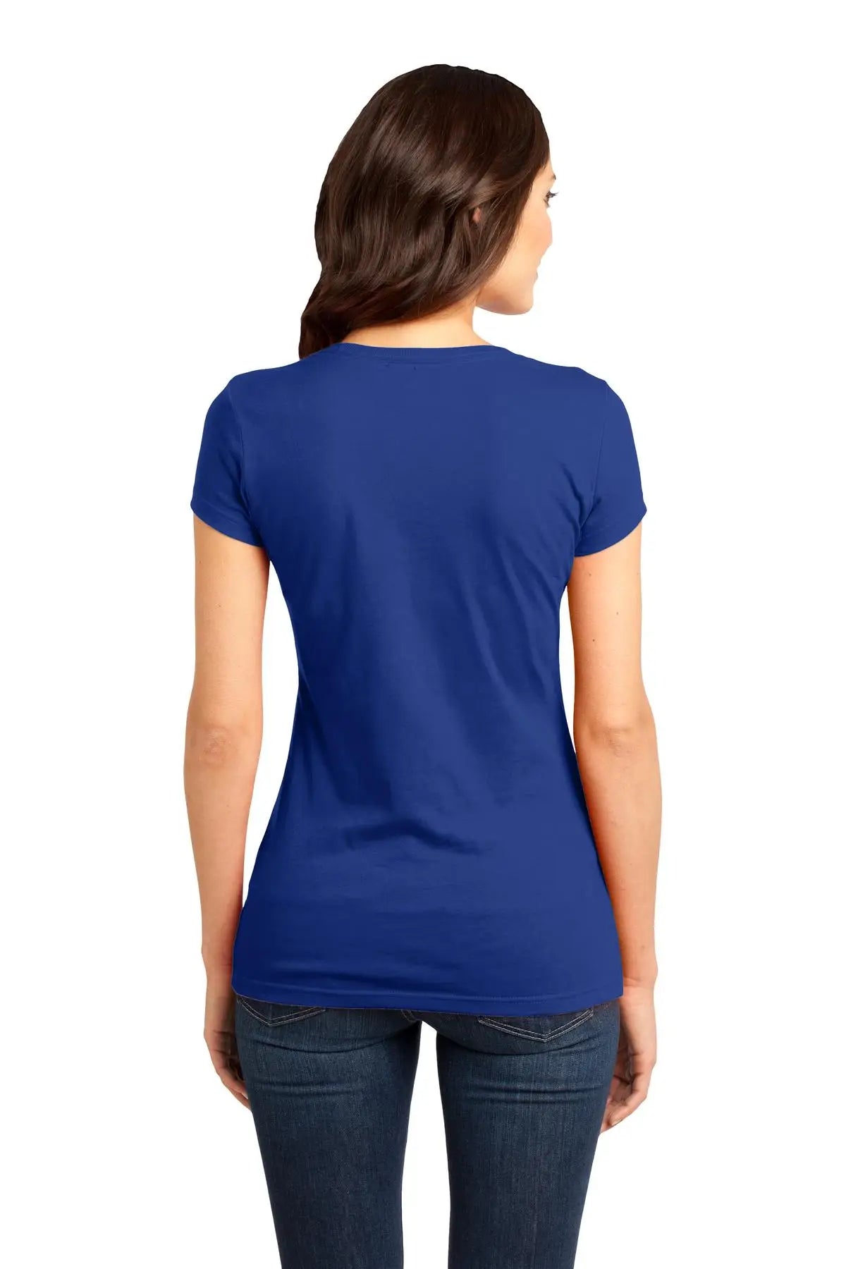 District Dt6001 Women’s Fitted Very Important Tee - Deep Royal