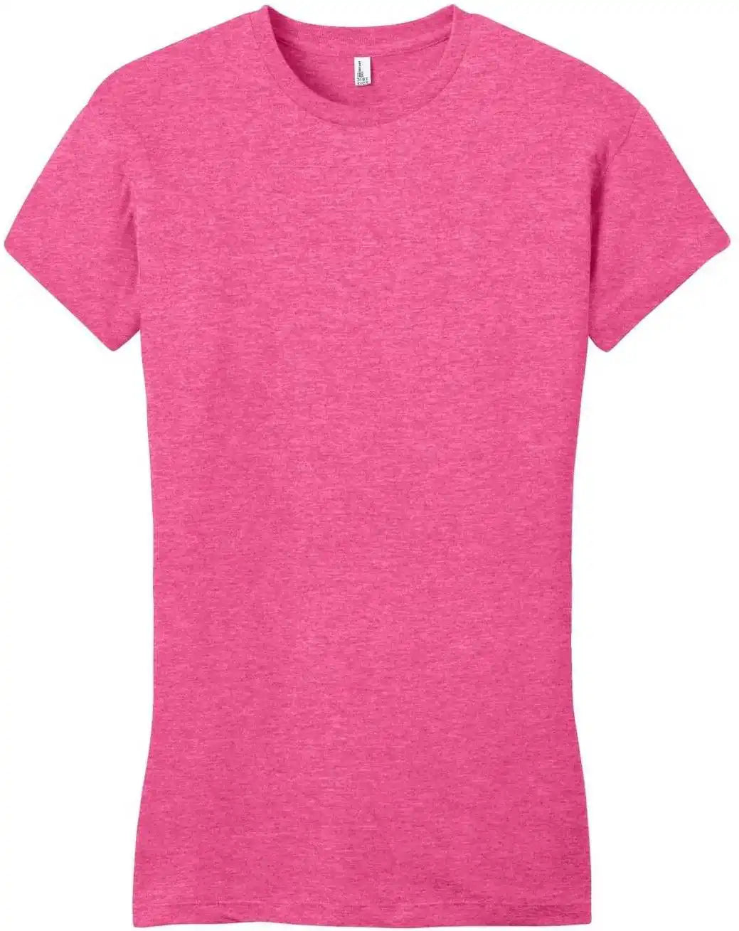 District Dt6001 Women’s Fitted Very Important Tee Fuchsia Frost