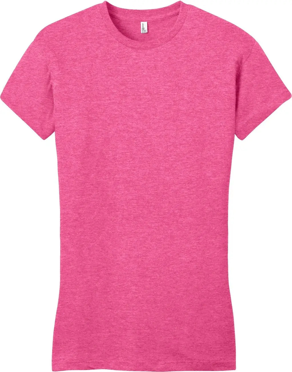 District Dt6001 Women’s Fitted Very Important Tee - Fuchsia Frost