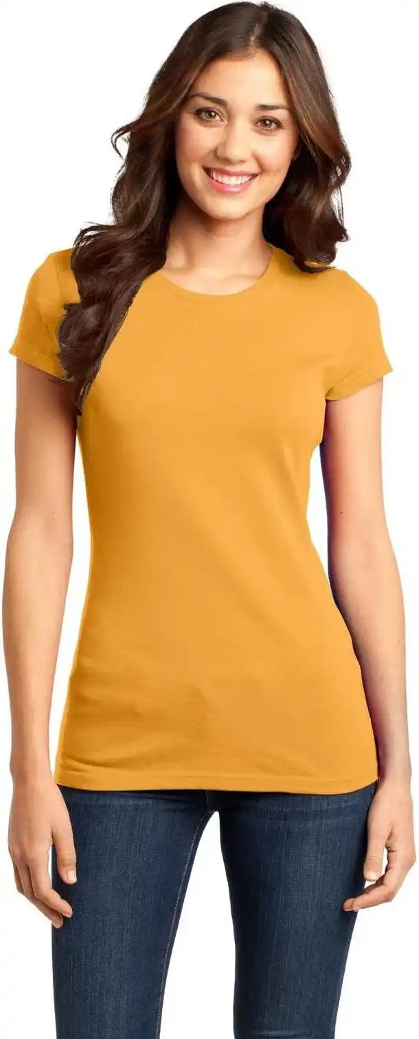 District Dt6001 Women’s Fitted Very Important Tee - Gold