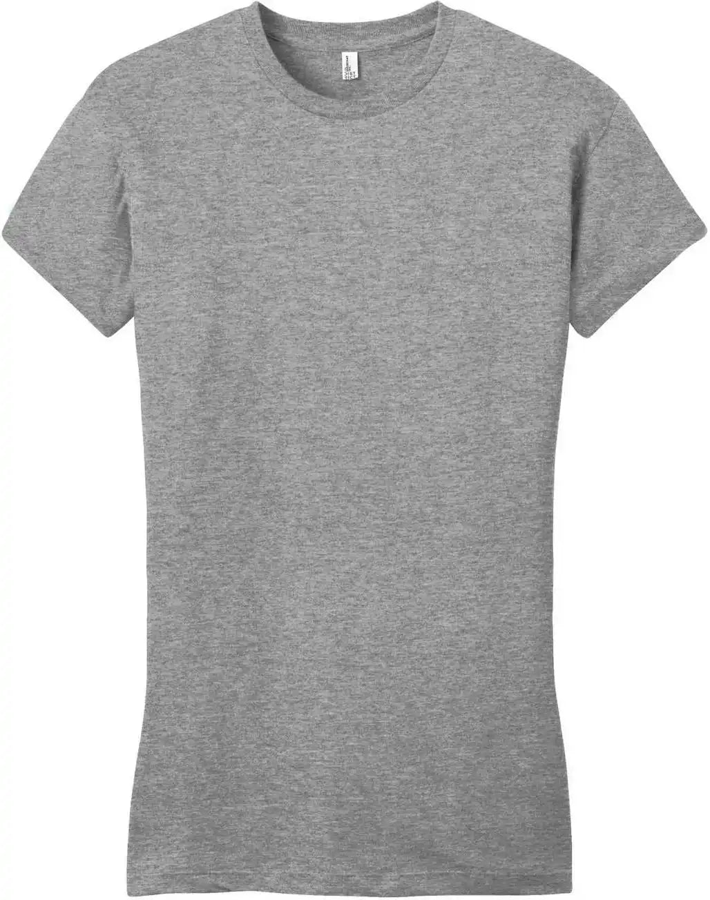 District Dt6001 Women’s Fitted Very Important Tee Gray Frost