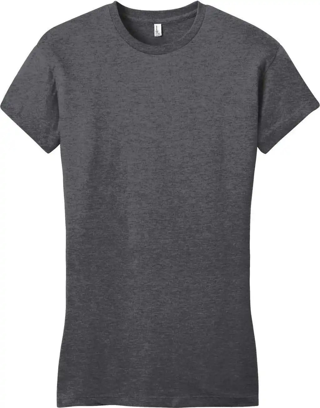 District Dt6001 Women’s Fitted Very Important Tee - Heathered Charcoal