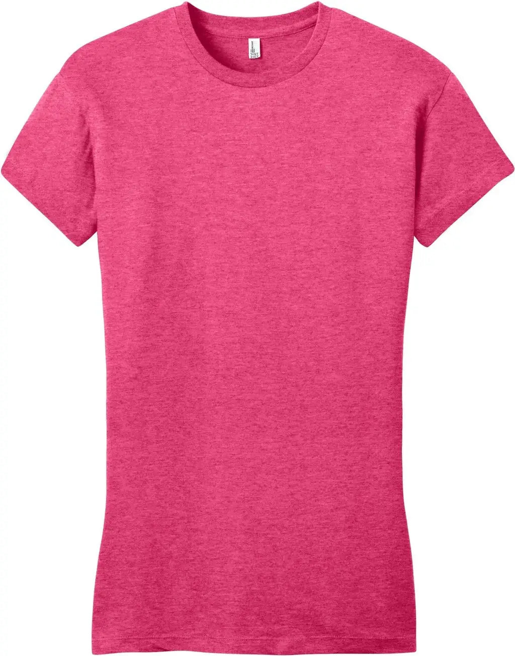 District Dt6001 Women’s Fitted Very Important Tee - Heathered Watermelon