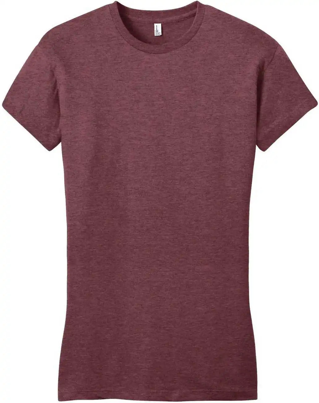 District Dt6001 Women’s Fitted Very Important Tee - Heathered Cardinal