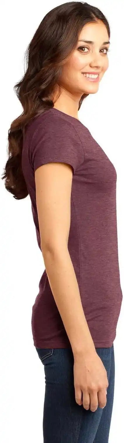 District Dt6001 Women’s Fitted Very Important Tee - Heathered Cardinal