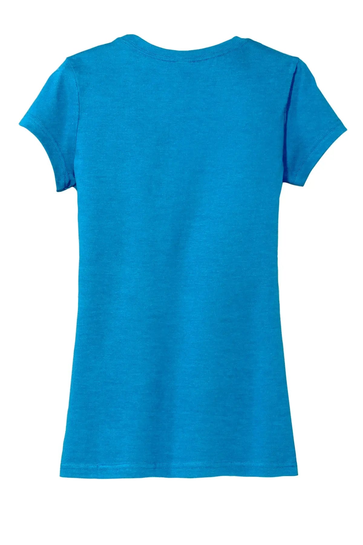 District Dt6001 Women’s Fitted Very Important Tee - Heathered Bright Turquoise