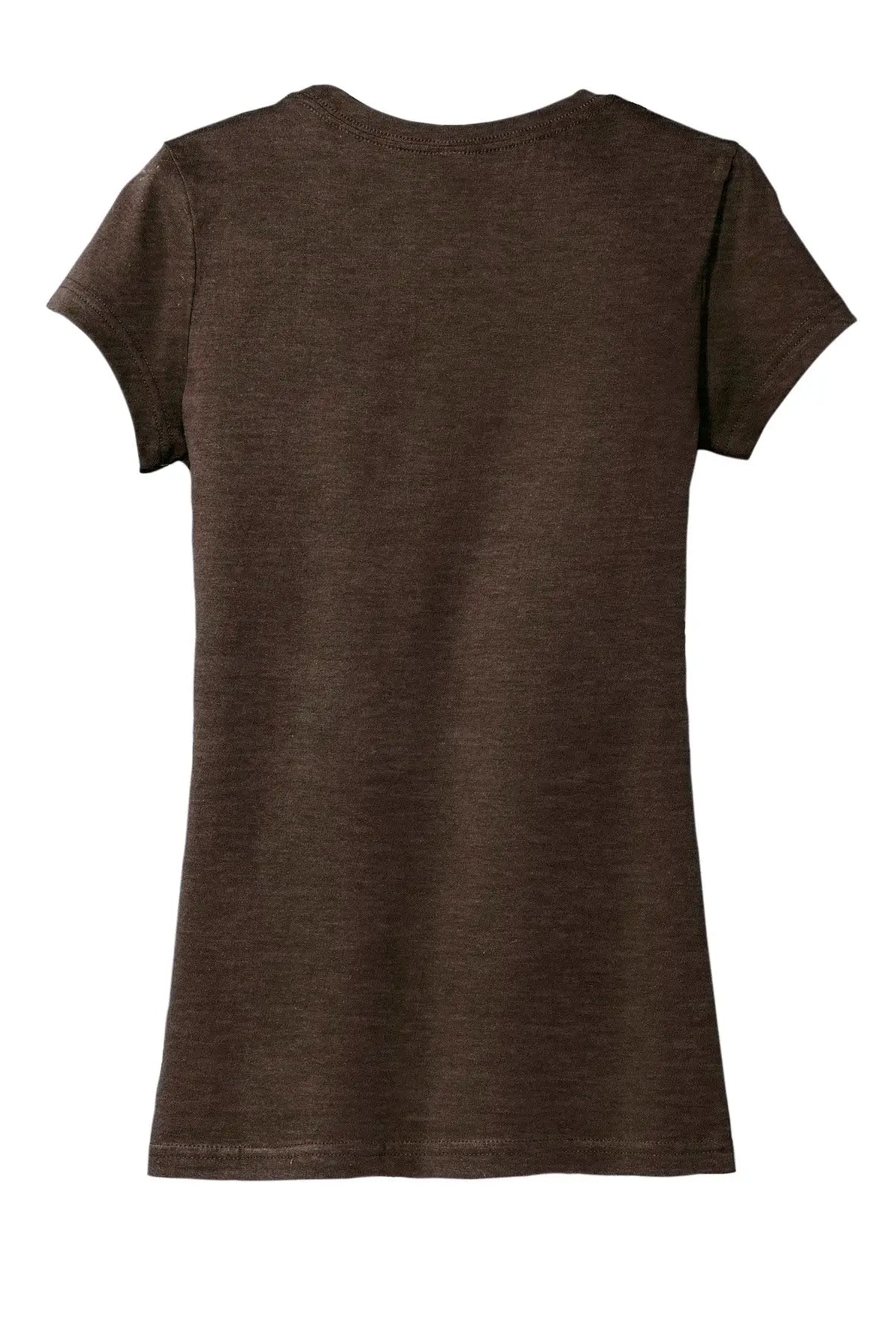 District Dt6001 Women’s Fitted Very Important Tee - Heathered Brown