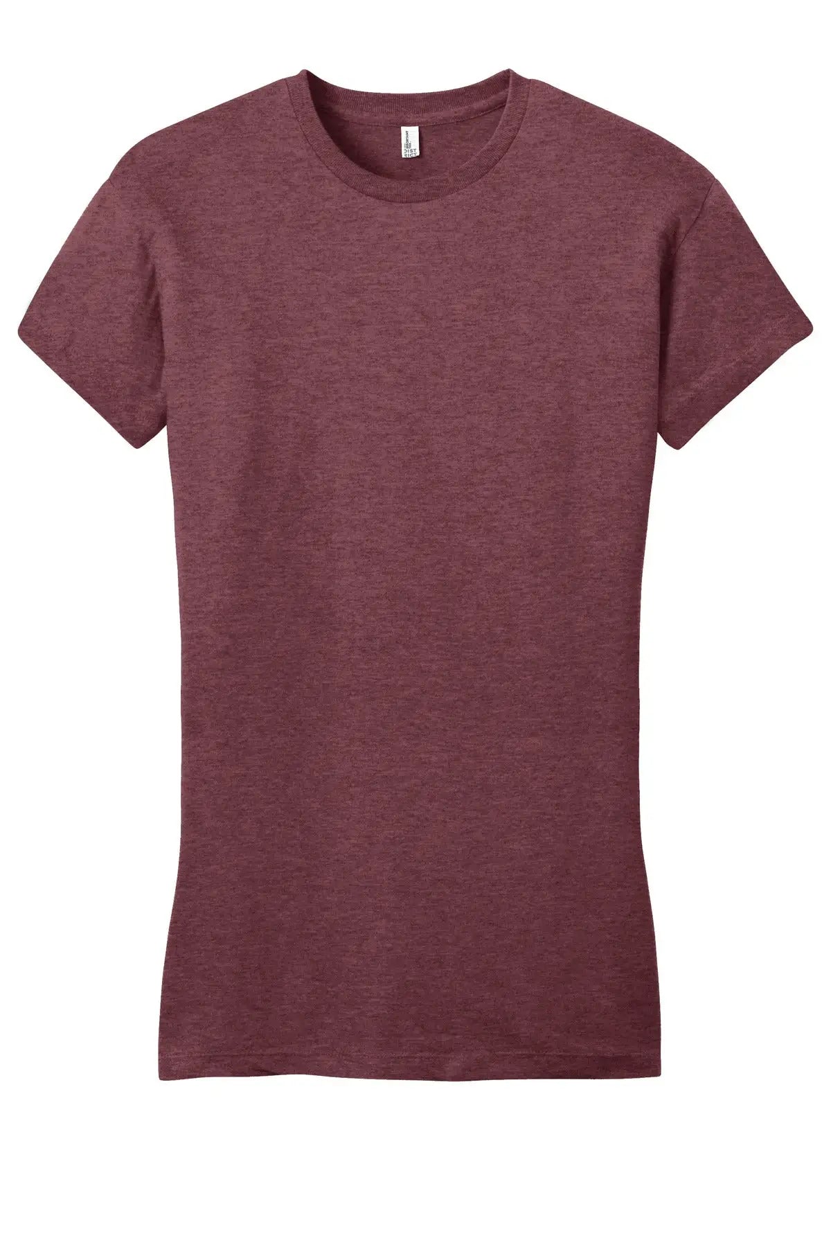 District Dt6001 Women’s Fitted Very Important Tee - Heathered Cardinal