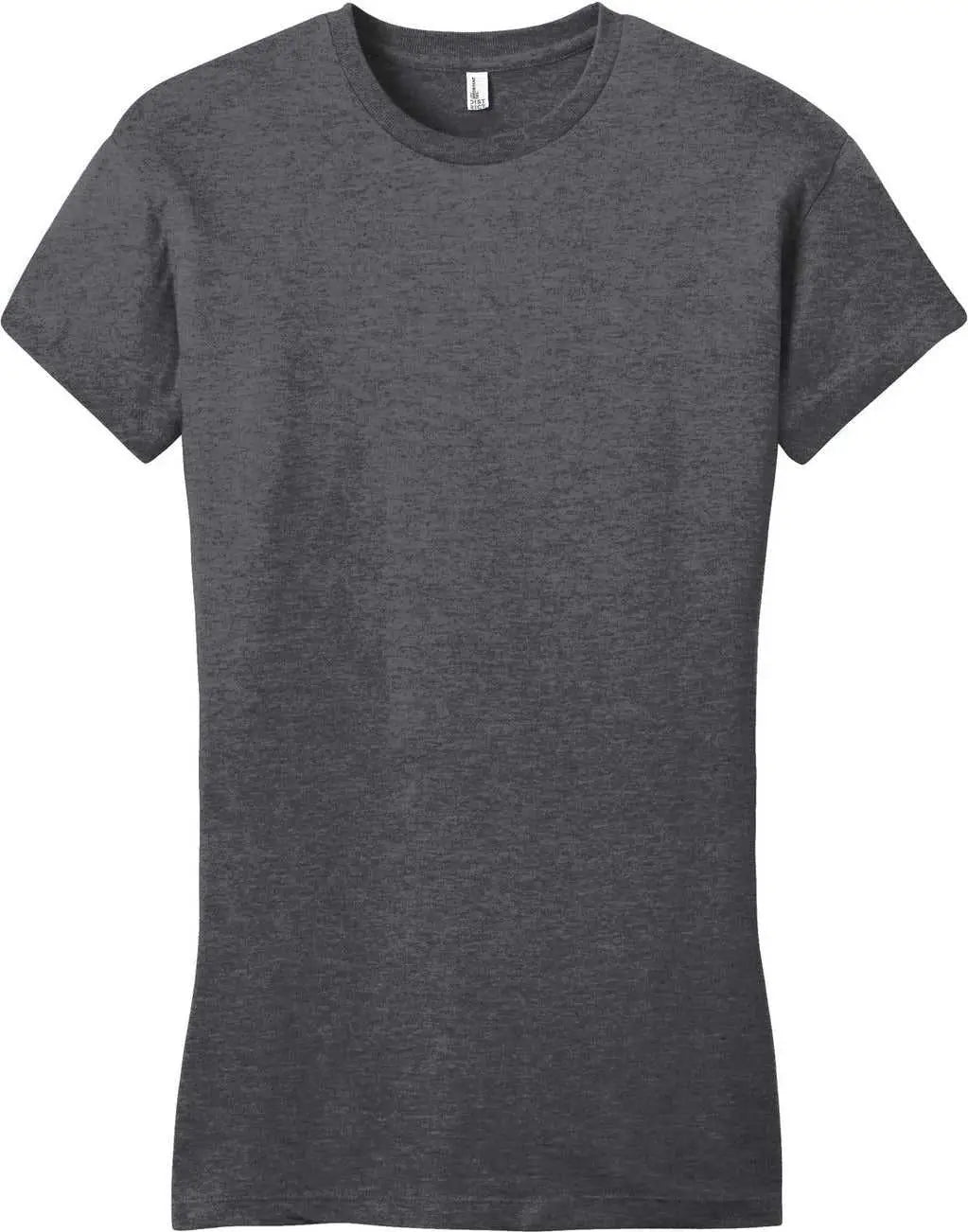 District Dt6001 Women’s Fitted Very Important Tee - Heathered Charcoal