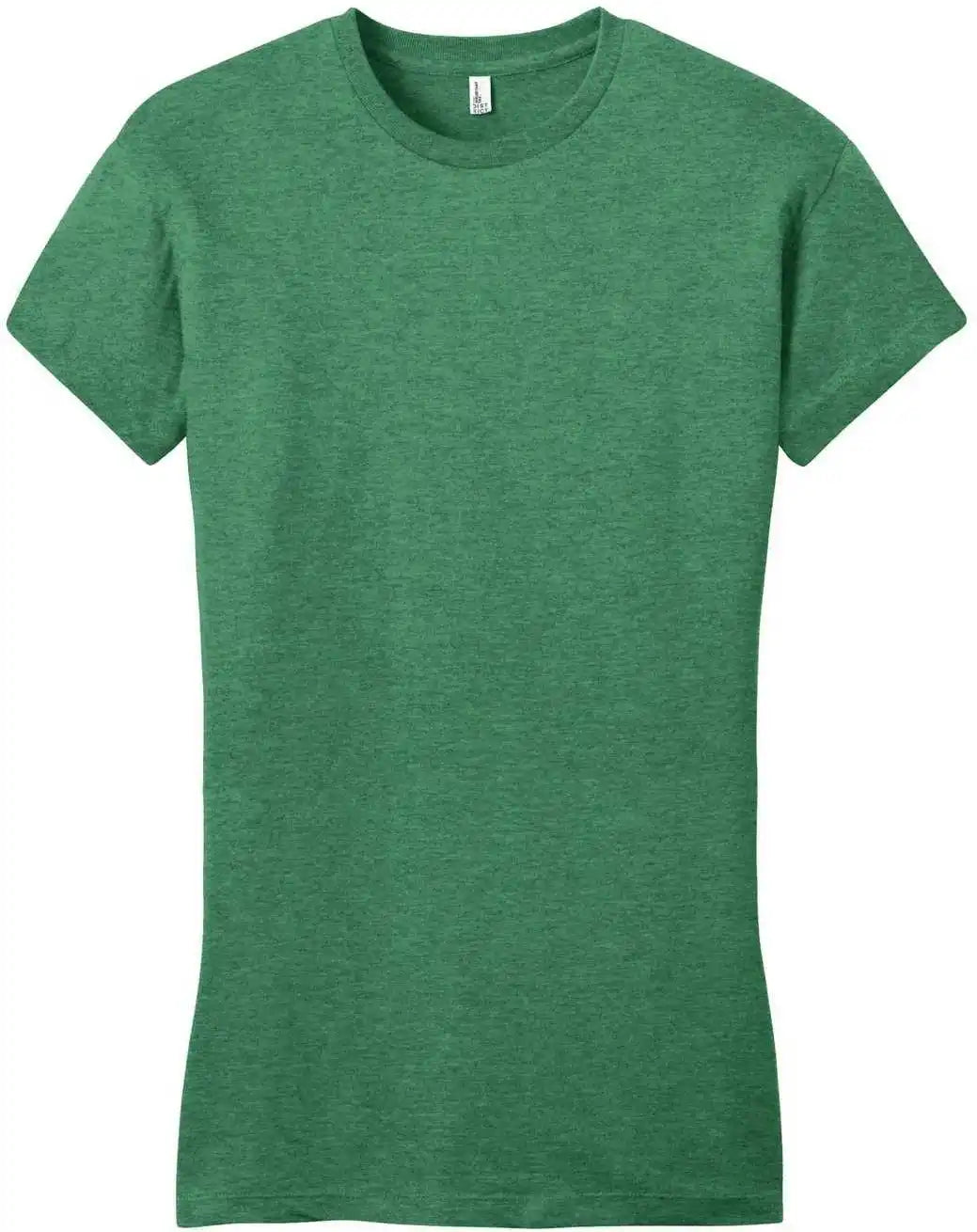 District Dt6001 Women’s Fitted Very Important Tee - Heathered Kelly Green